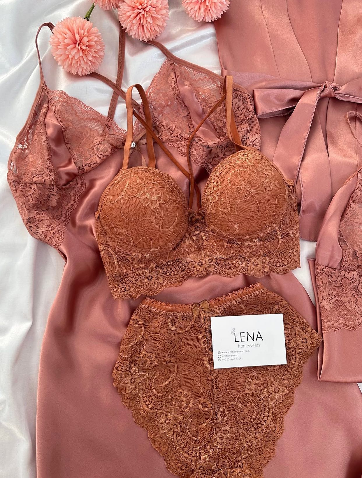 Red Lovely Night Suit & Bra Penty Set Combo for Women's